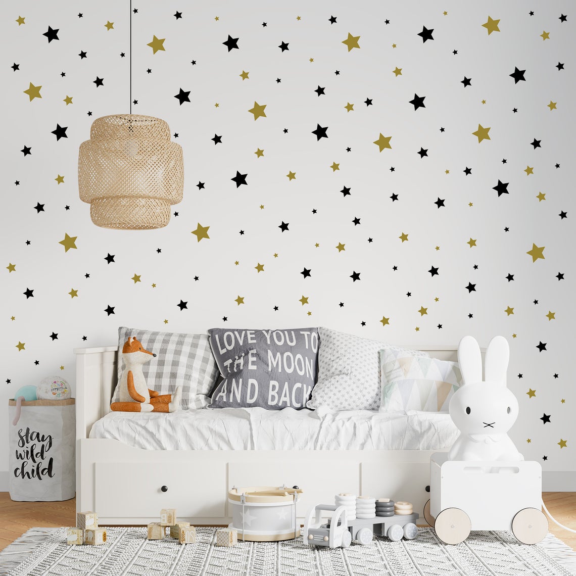 Baby Nursery Decals - Cartoon 65 pezzi adesivo da parete