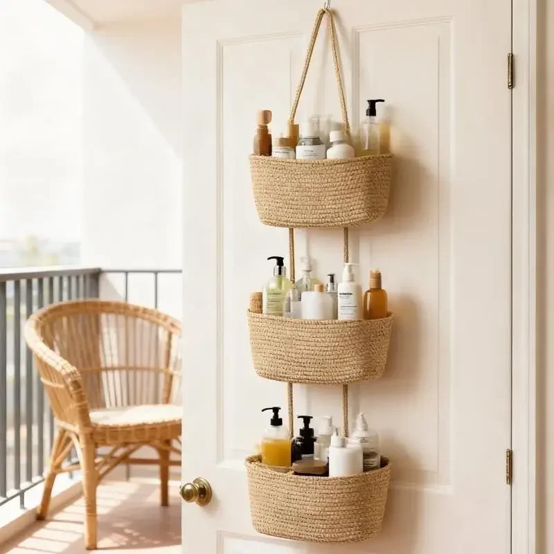 Baby Nursery Hooks - Cestino portaoggetti a 3 livelli in
