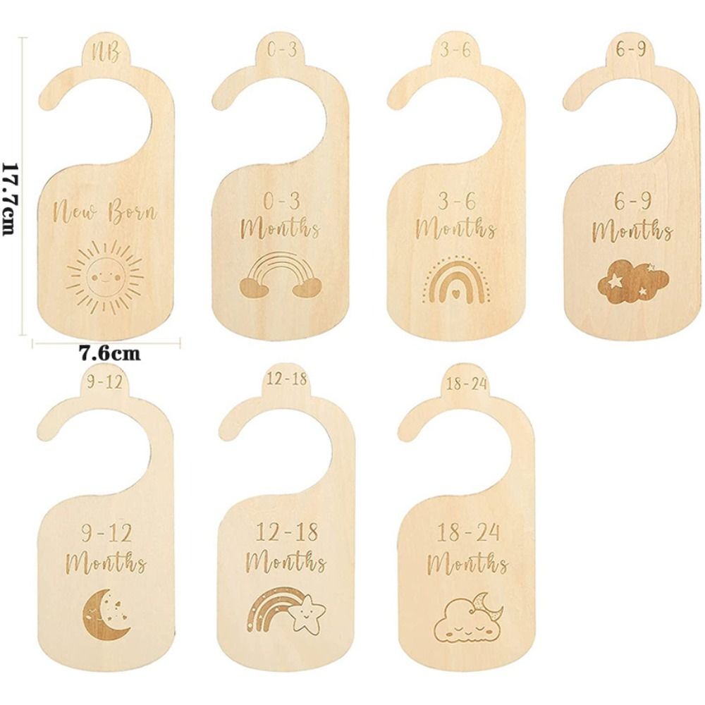 Baby Nursery Labels - 7/8 Pezzi Divisori per Armadio in