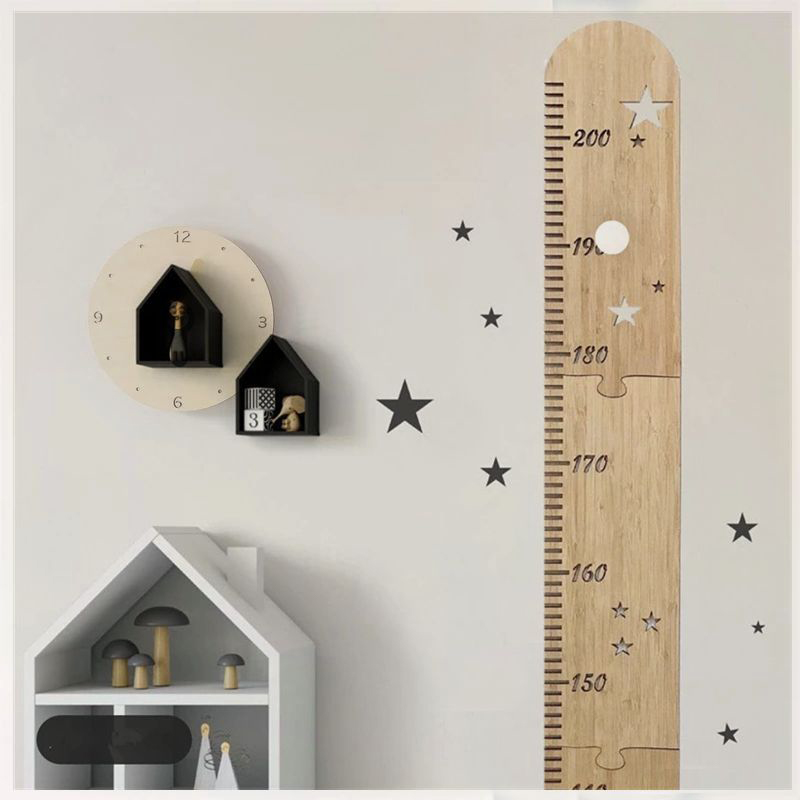Baby Nursery Decals - 5 fogli in legno nordico per
