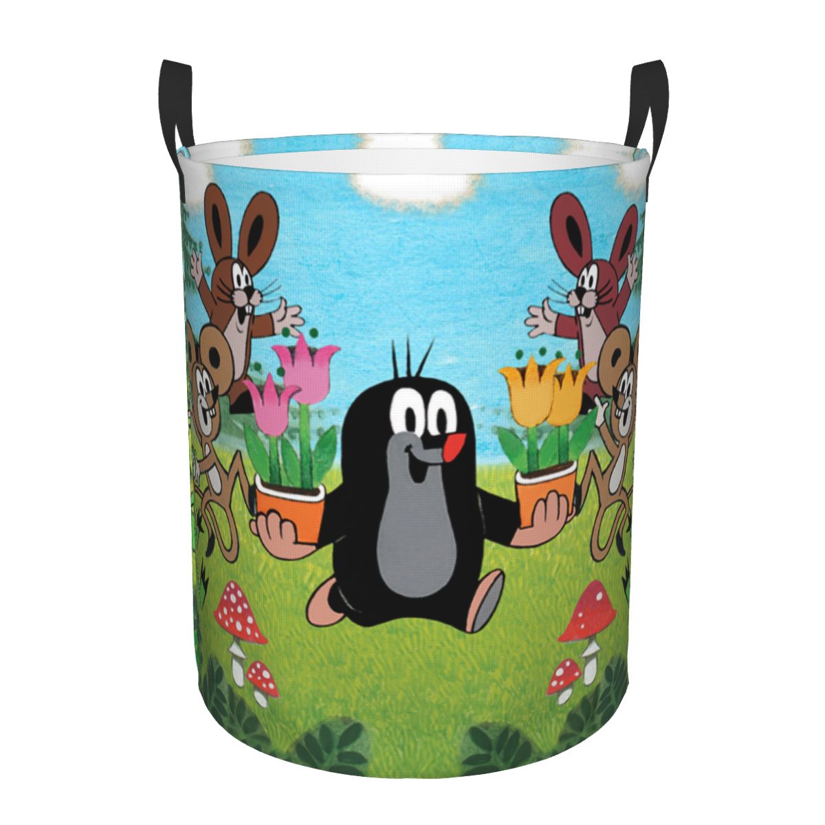 Baby Nursery Items - Happy Mole cesto portabiancheria pieghevole Cartoon