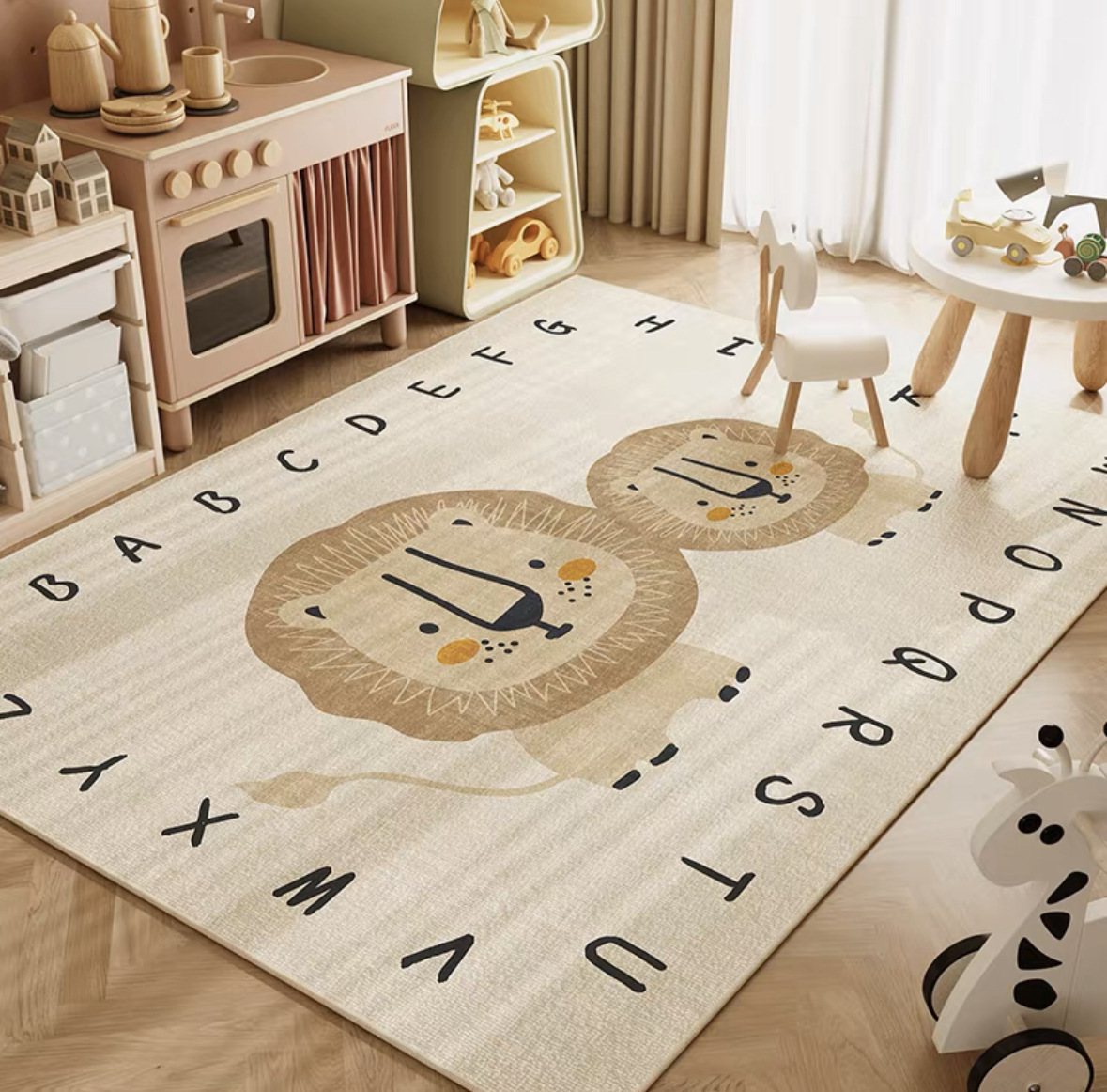 Baby Nursery Neutral - Tappeto da gioco VIKAMA neutro con