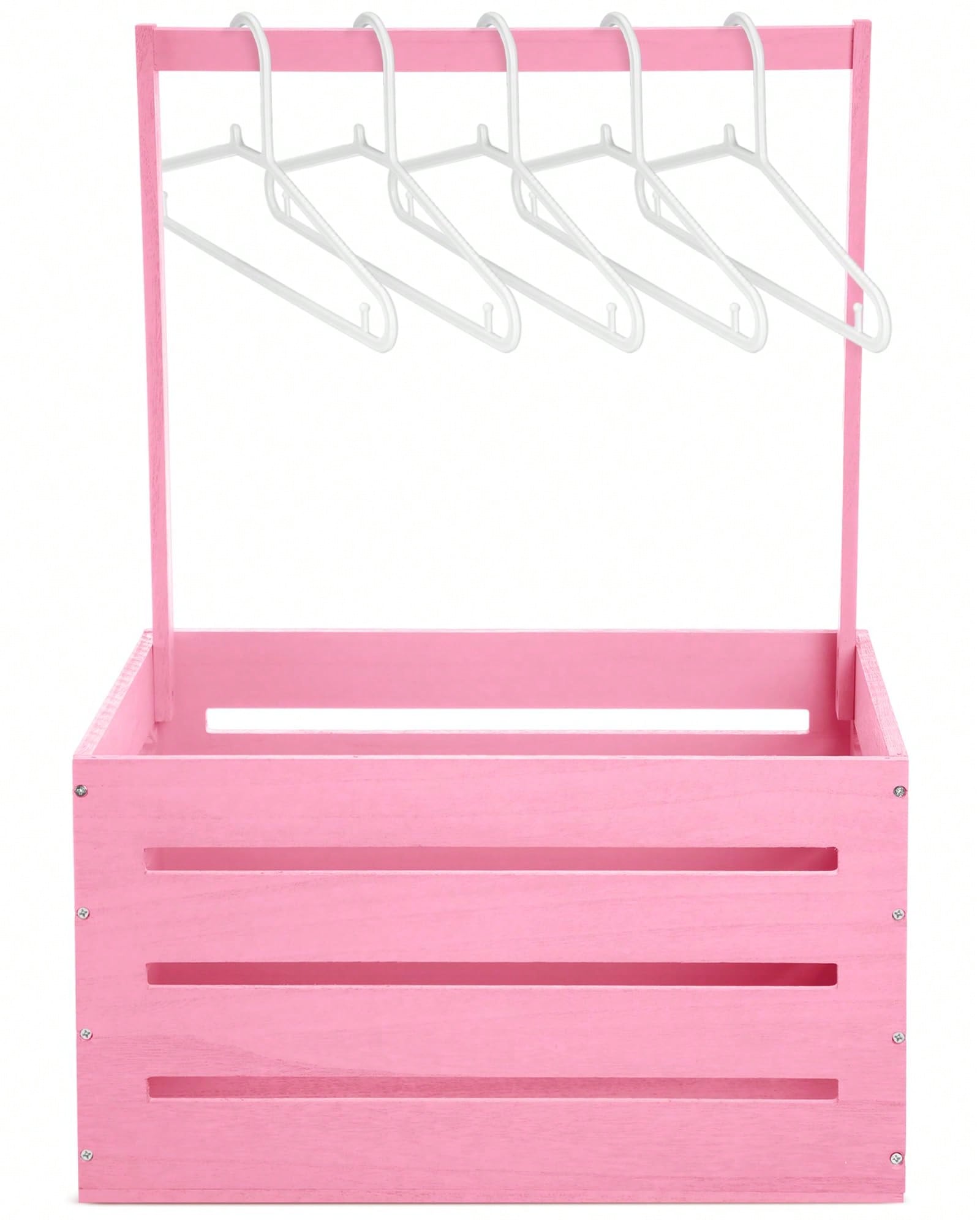 Baby Nursery Unit - Cesta in legno rosa per baby