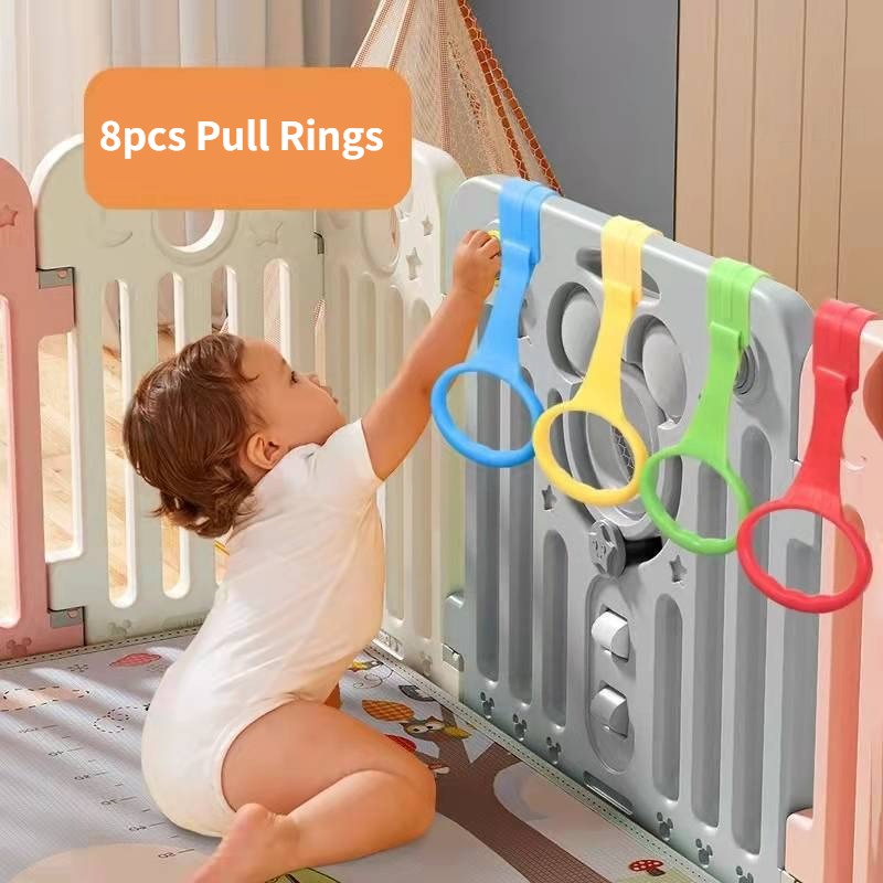 Baby Nursery Hooks - 8 pezzi Anelli di trazione per