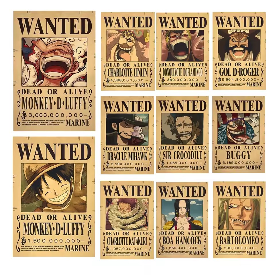 Baby Nursery Decals - Poster Anime One Piece con Borse