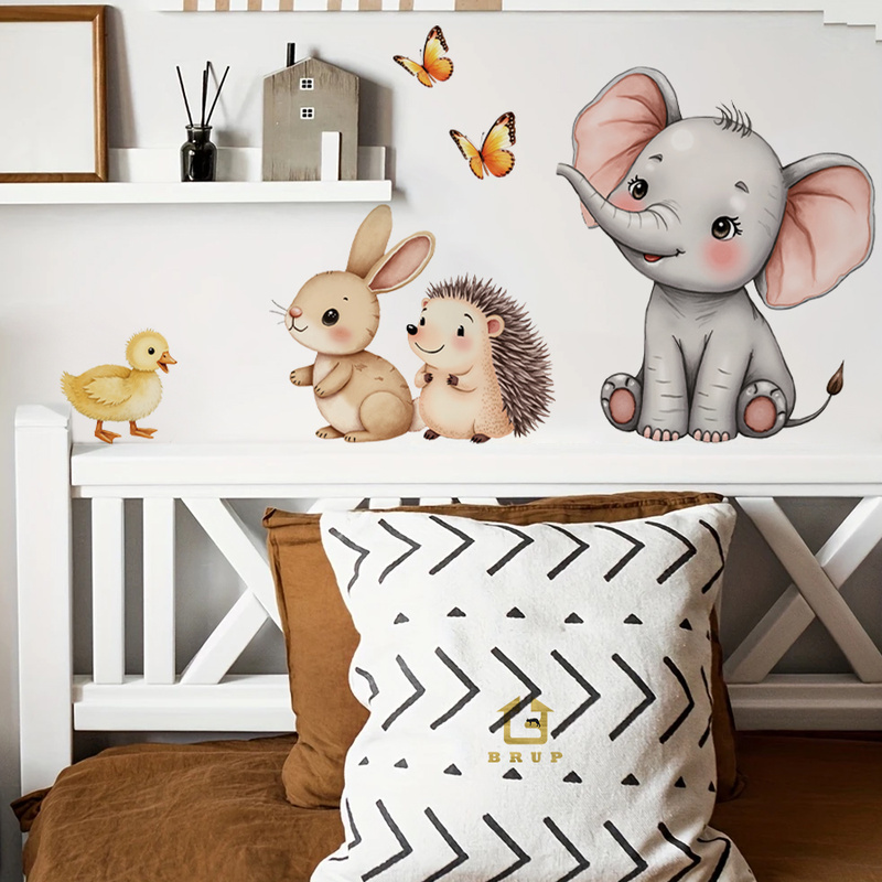 Baby Nursery Decals - Adesivo da parete con animali dei