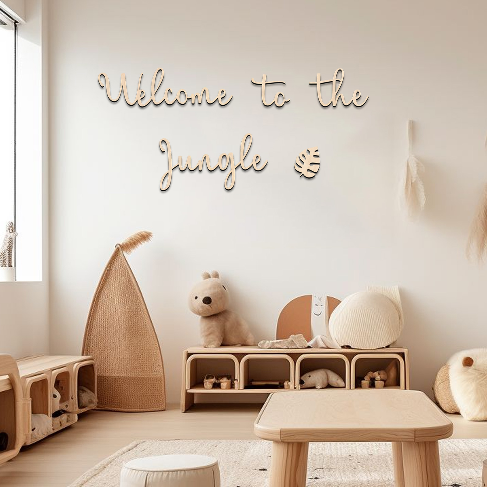 Baby Nursery Items - Cartello in legno di benvenuto nella