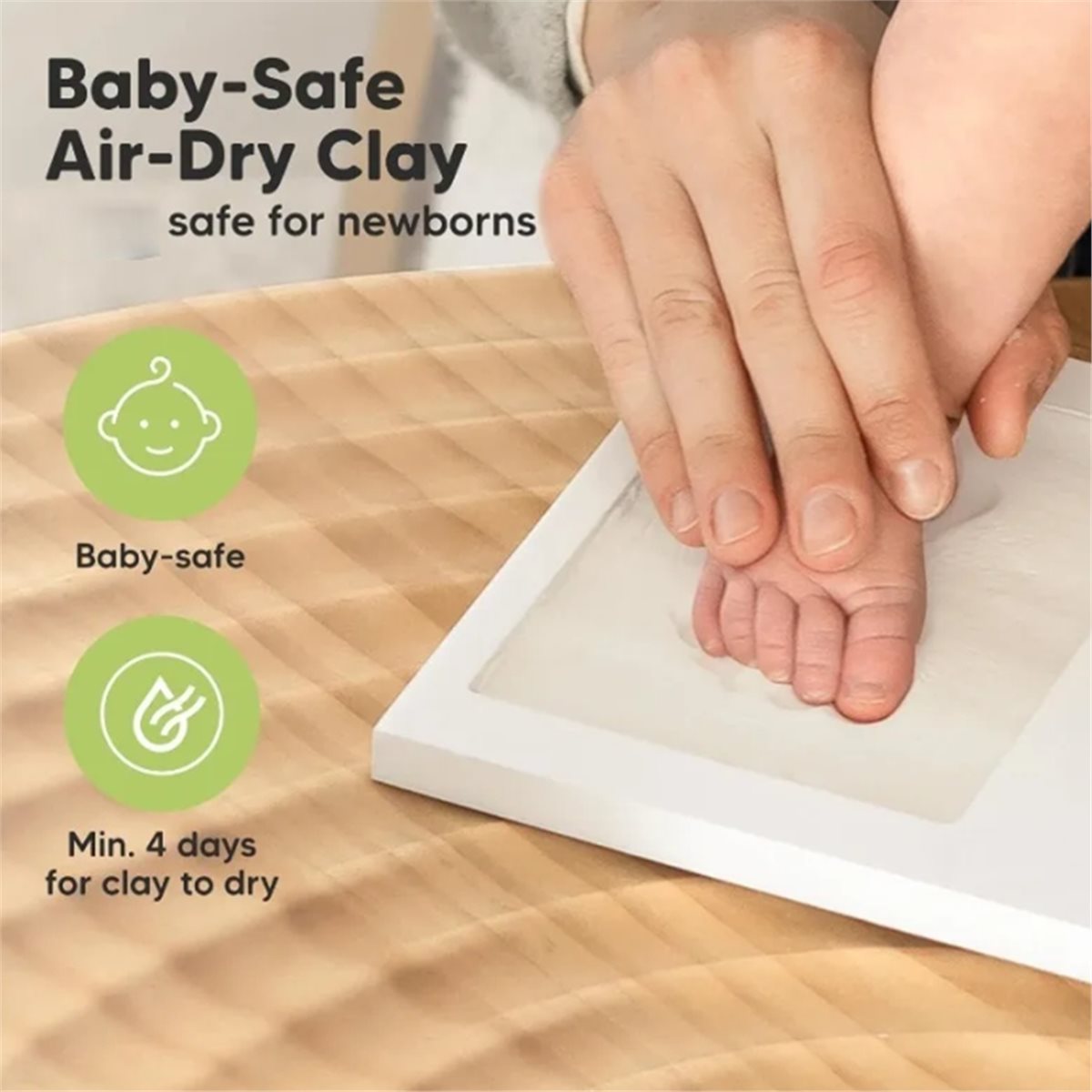 Baby Nursery Essentials - Kit Ricordo Impronte Mani e Piedi