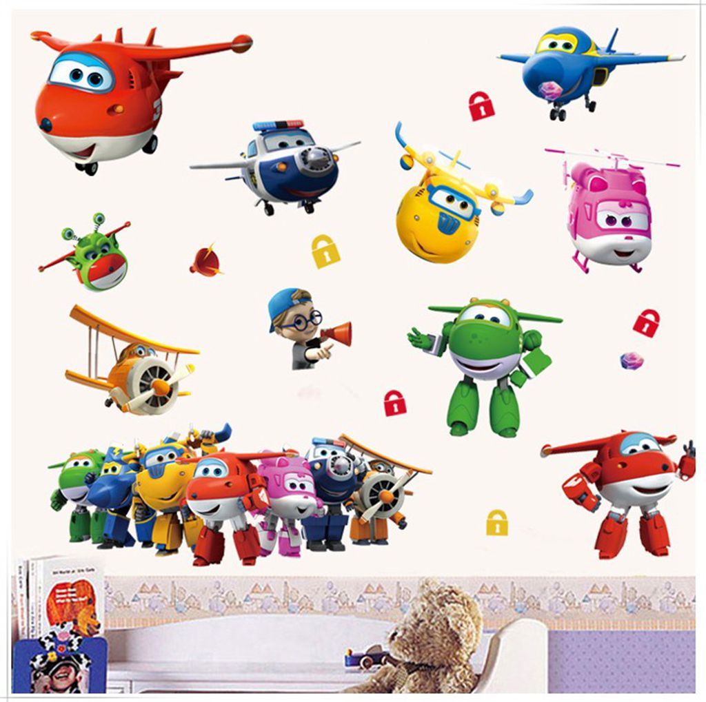 Hot Cartoon Super Wings Deform - Baby Nursery Decals recensione e prezzo