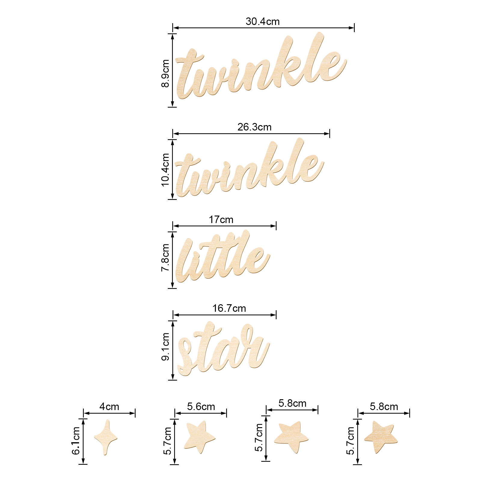 Cartello in legno Twinkle Twin - Baby Nursery Wall Decor recensione e prezzo