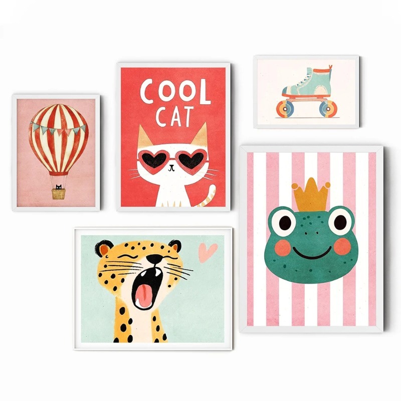 Poster di Animali Divertenti S - Baby Nursery Neutral recensione e prezzo