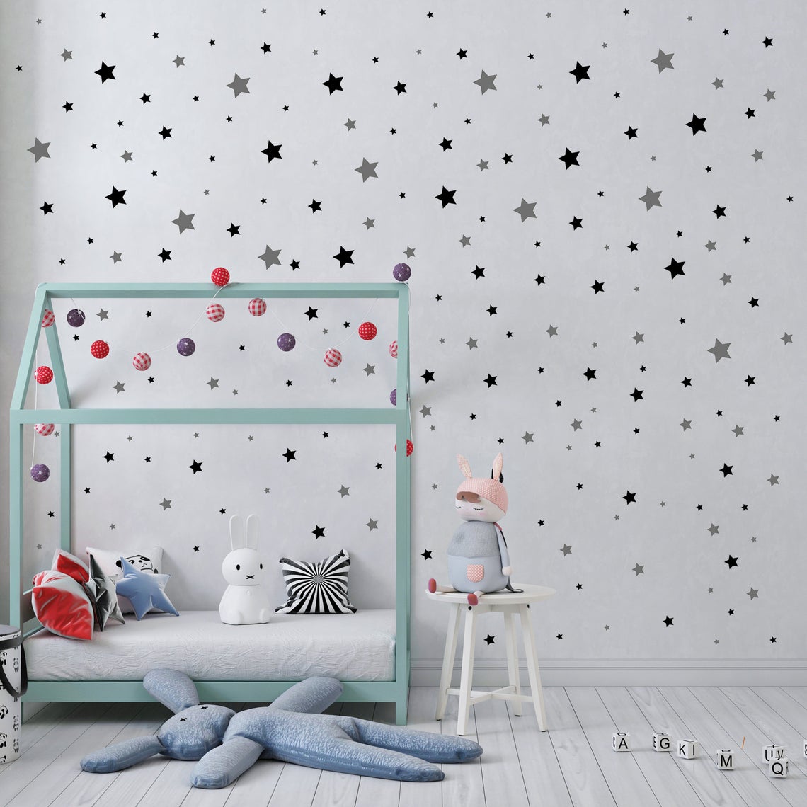 Cartoon 65 pezzi adesivo da pa - Baby Nursery Decals recensione e prezzo