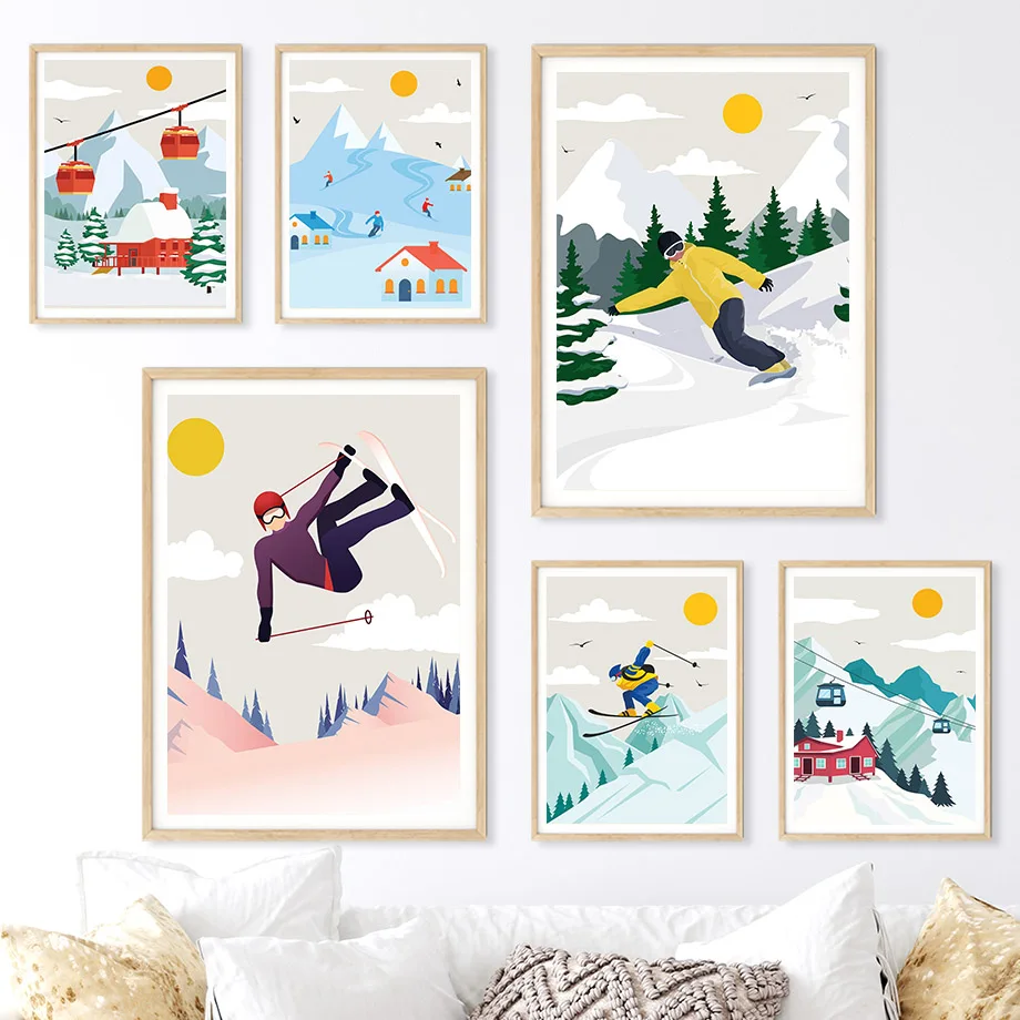 Stampa su tela minimalista con - Baby Nursery Mountain Theme recensione e prezzo