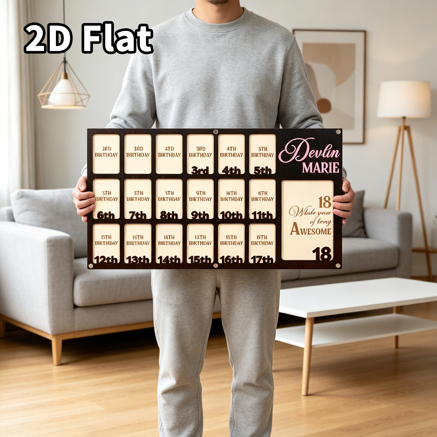 Cornice Portafoto in Legno Per - Baby Nursery Wall Decor recensione e prezzo