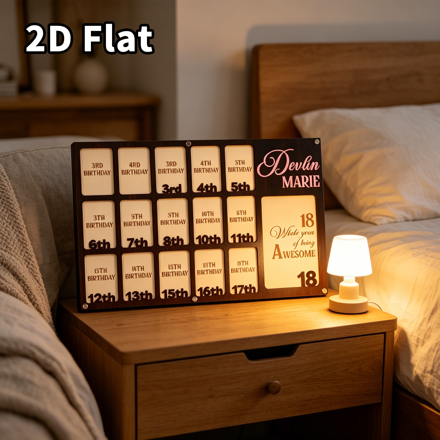 Cornice Portafoto in Legno Per - Baby Nursery Wall Decor recensione e prezzo