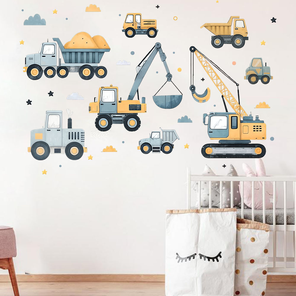 Set di veicoli per escavatore  - Baby Nursery Decals recensione e prezzo