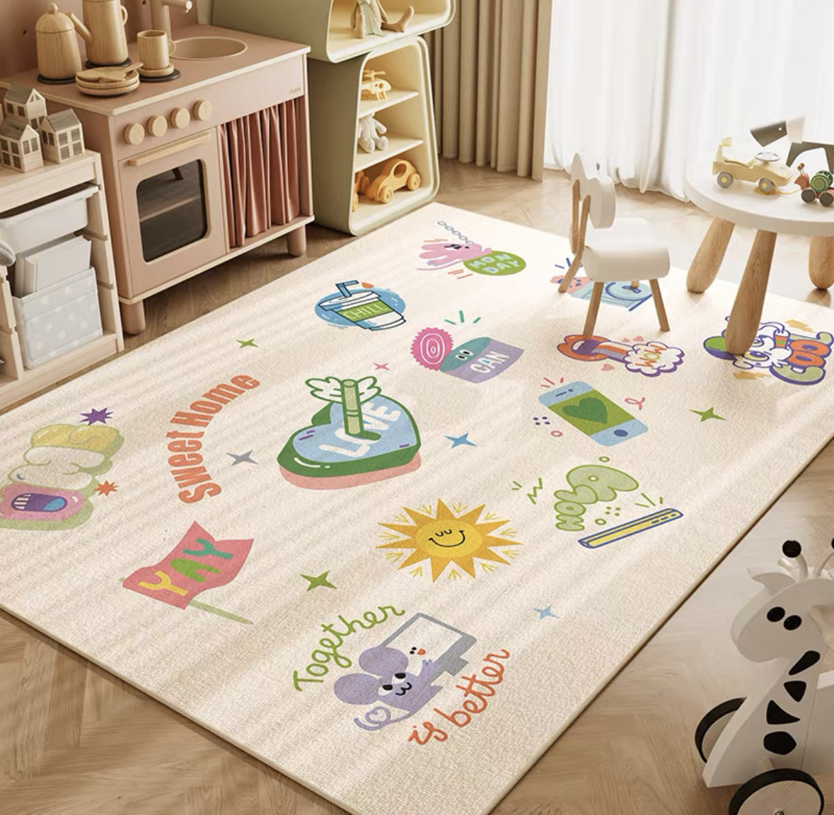 Tappeto da gioco VIKAMA neutro - Baby Nursery Neutral recensione e prezzo