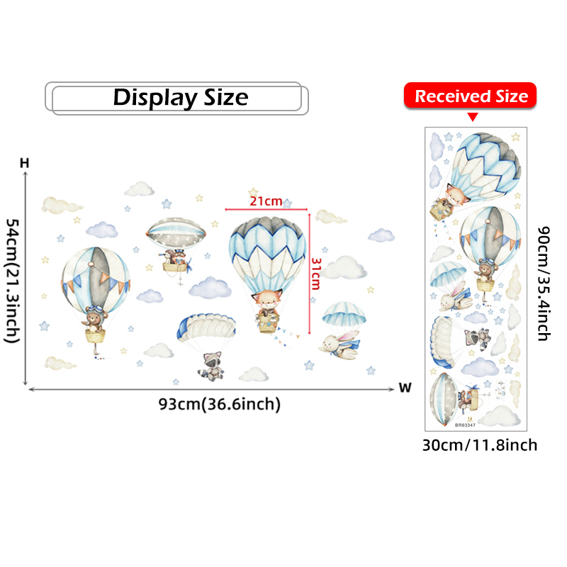 Animali carini dei cartoni ani - Baby Nursery Decals recensione e prezzo