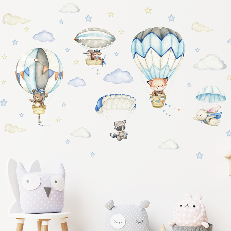 Animali carini dei cartoni ani - Baby Nursery Decals recensione e prezzo