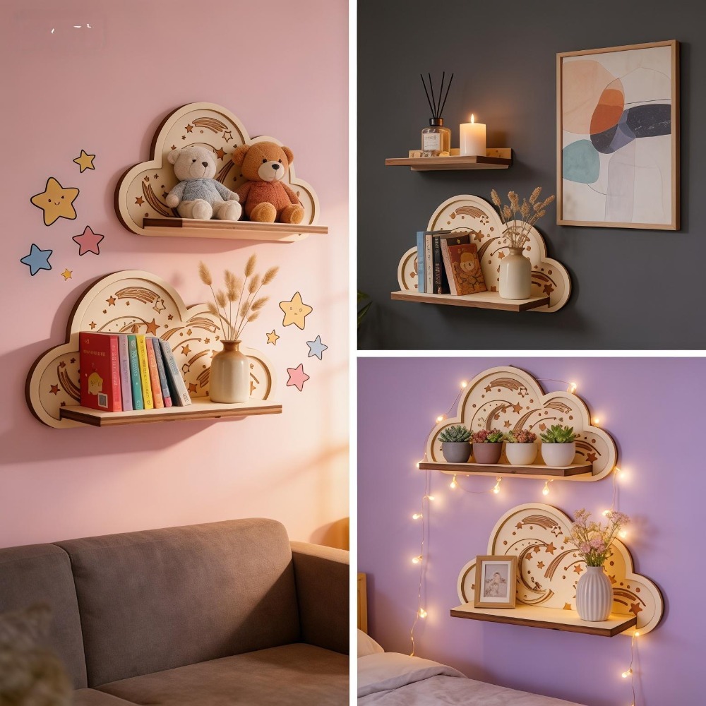 Mensola da Parete in Legno a F - Baby Nursery Hooks recensione e prezzo