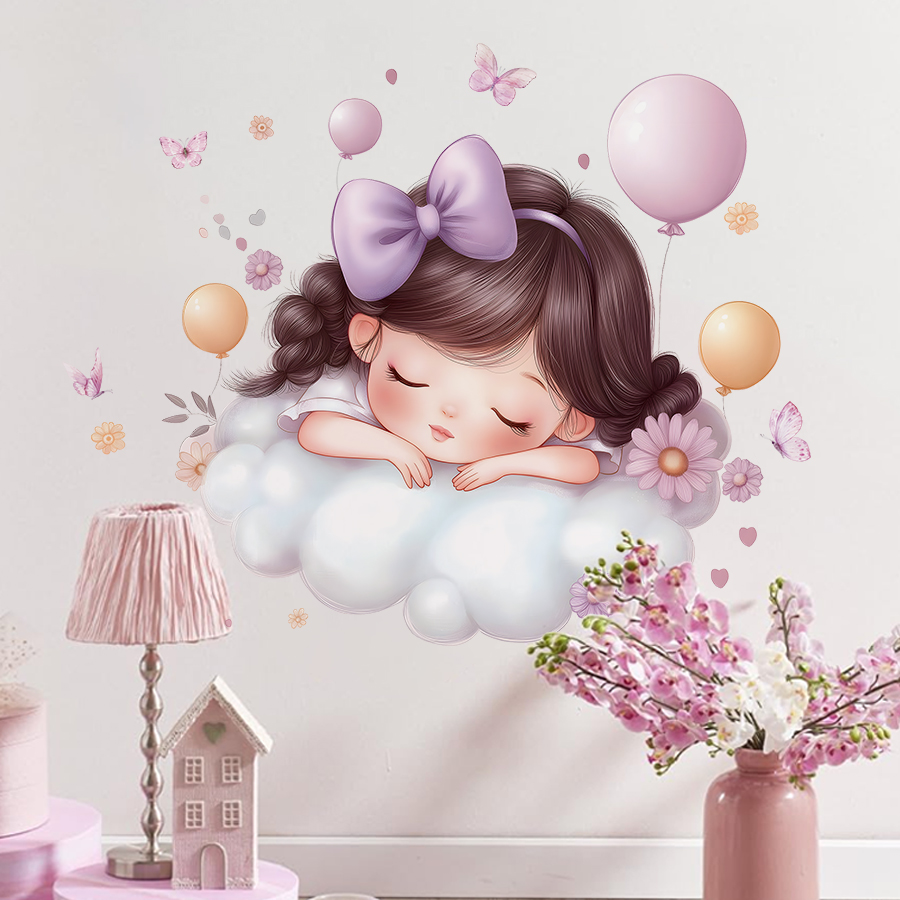 Ragazza Luna Farfalle Adesivi  - Baby Nursery Ideas Girl recensione e prezzo