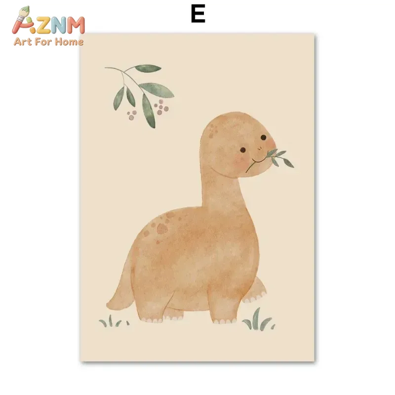 Quadro su tela AZNM con dinosa - Baby Nursery Neutral recensione e prezzo