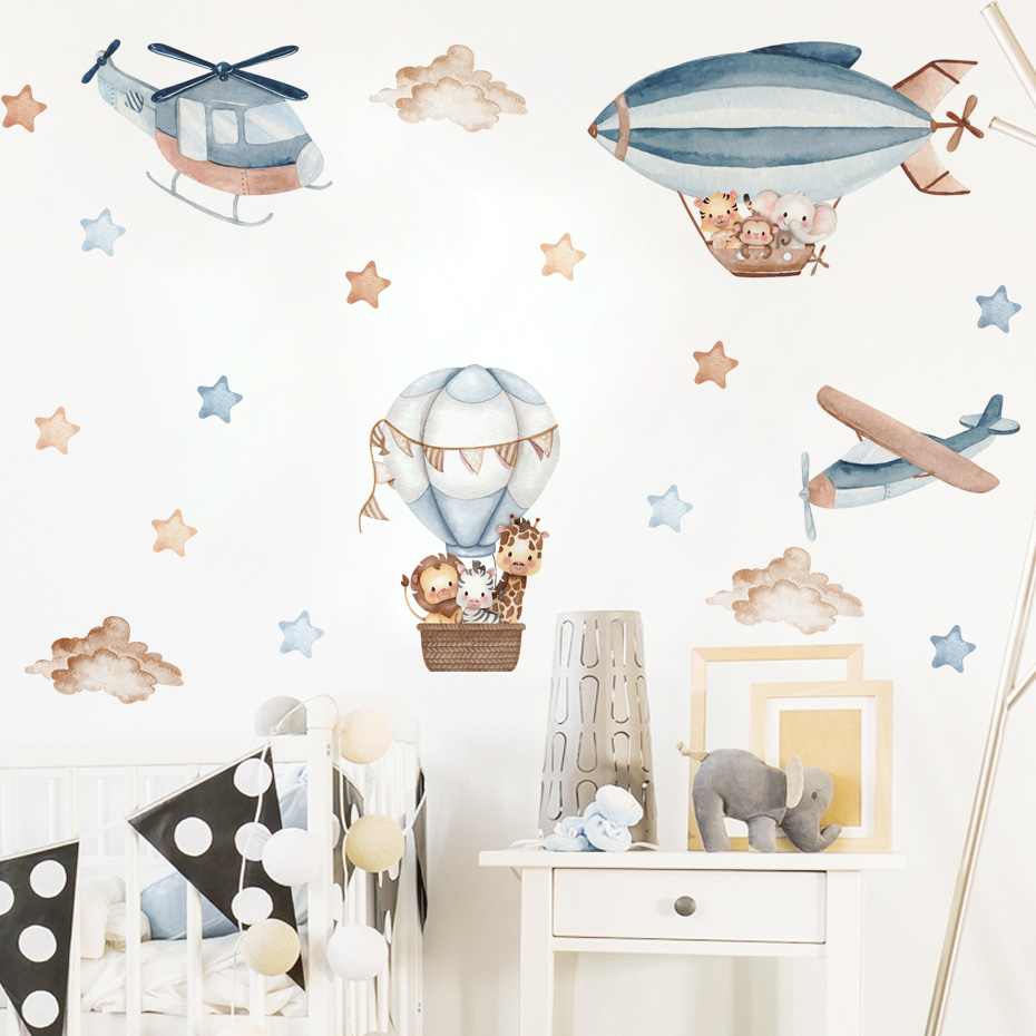 Animali dell'acquerello Pallon - Baby Nursery Decals recensione e prezzo