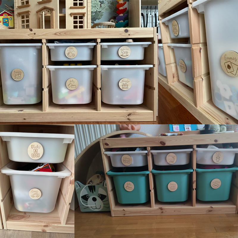 Etichette in Legno per Organiz - Baby Nursery Items recensione e prezzo