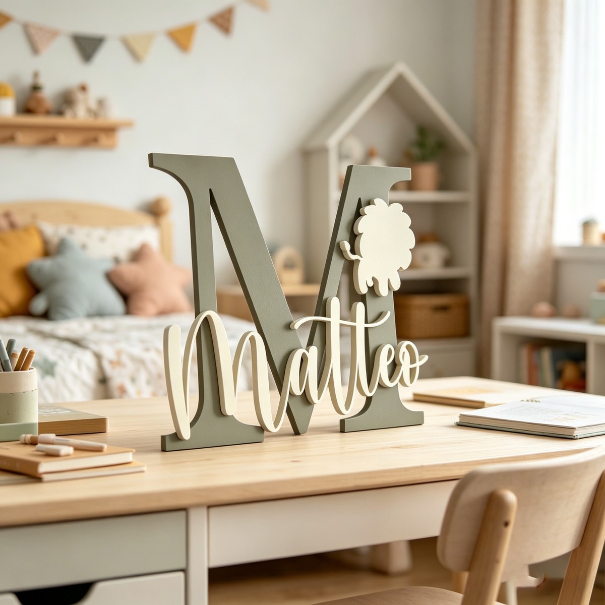 1 Pezzo Targa in Legno Persona - Baby Nursery Name recensione e prezzo