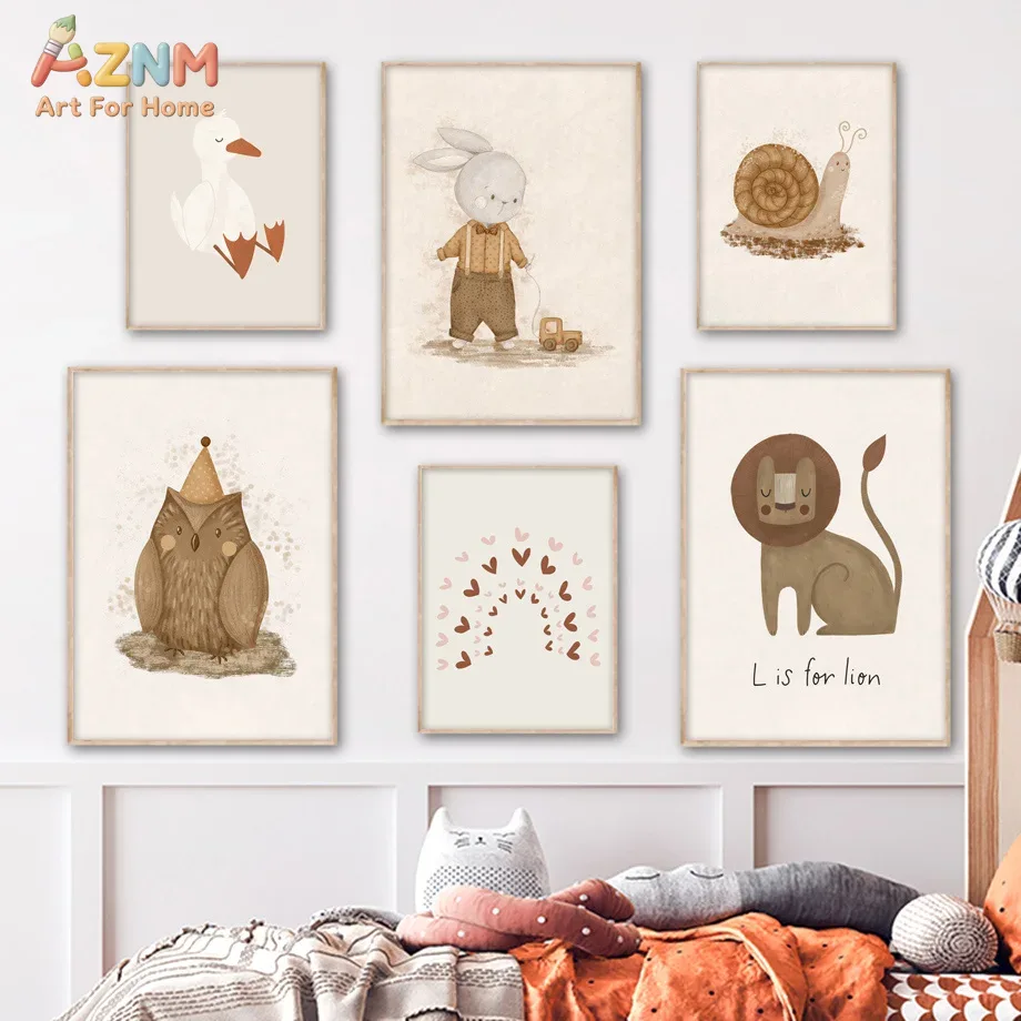Stampa su tela neutra AZNM con - Baby Nursery Neutral recensione e prezzo