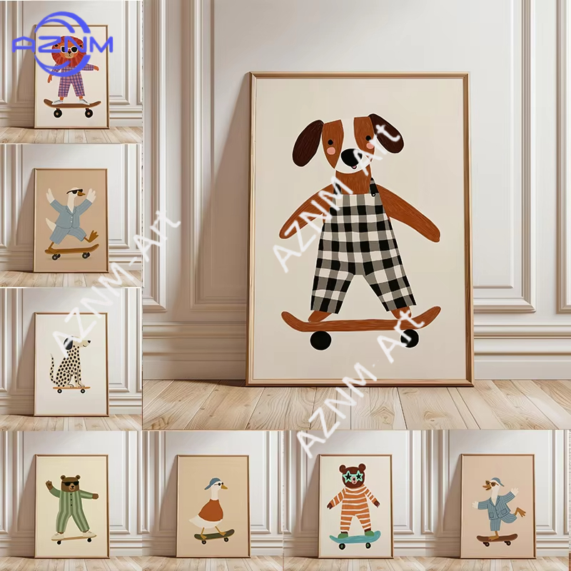 Poster Divertente con Animali  - Baby Nursery Items recensione e prezzo