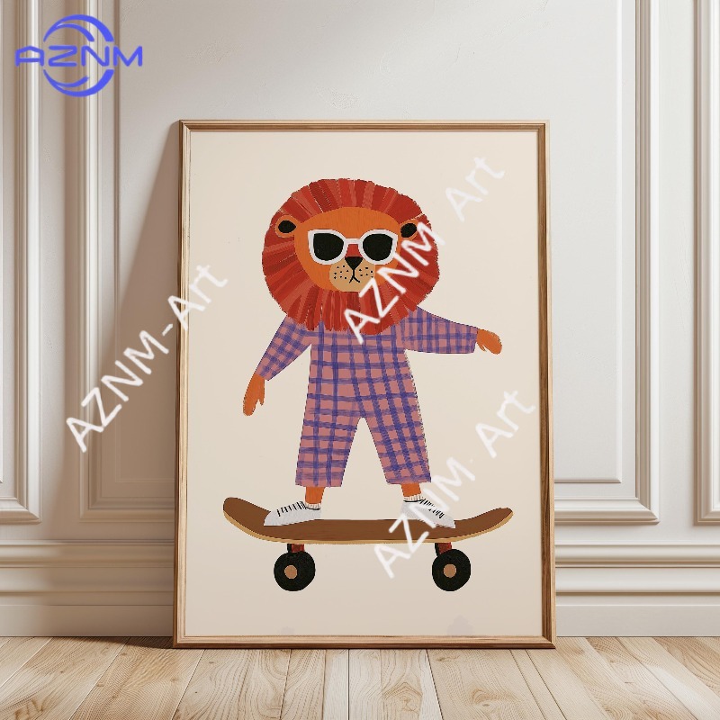 Poster Divertente con Animali  - Baby Nursery Items recensione e prezzo