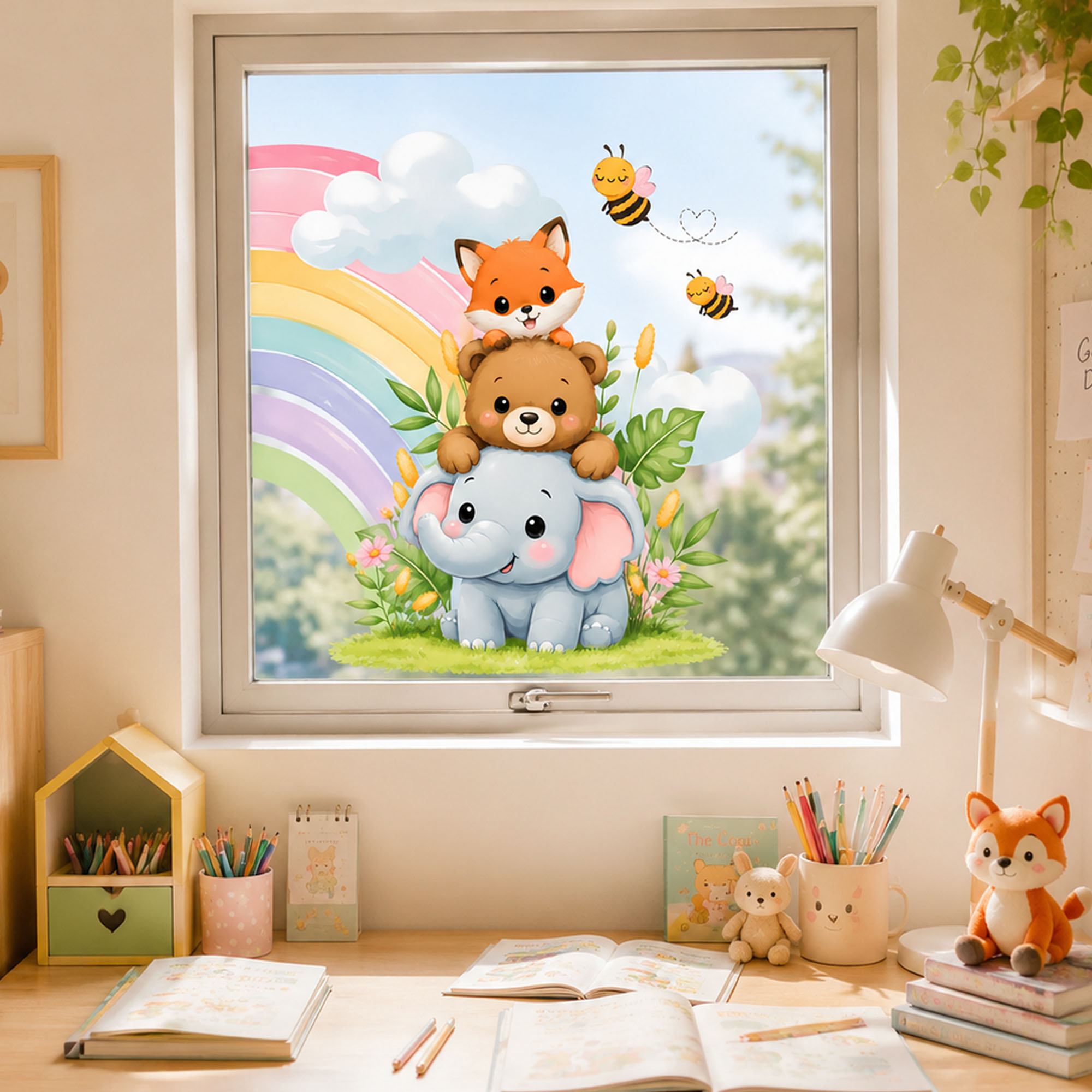 Pellicola per Finestre con Ele - Baby Nursery Labels recensione e prezzo