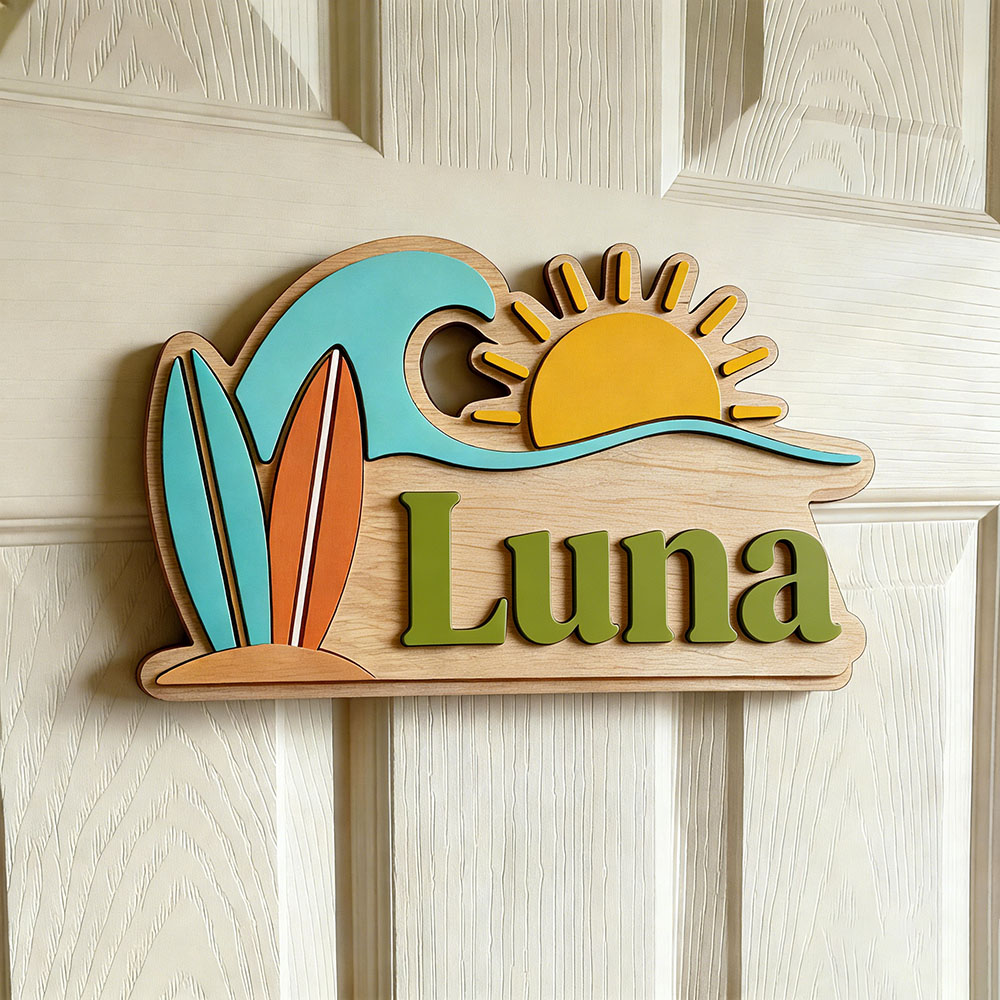 Targa Personalizzata in Legno  - Baby Nursery Name recensione e prezzo