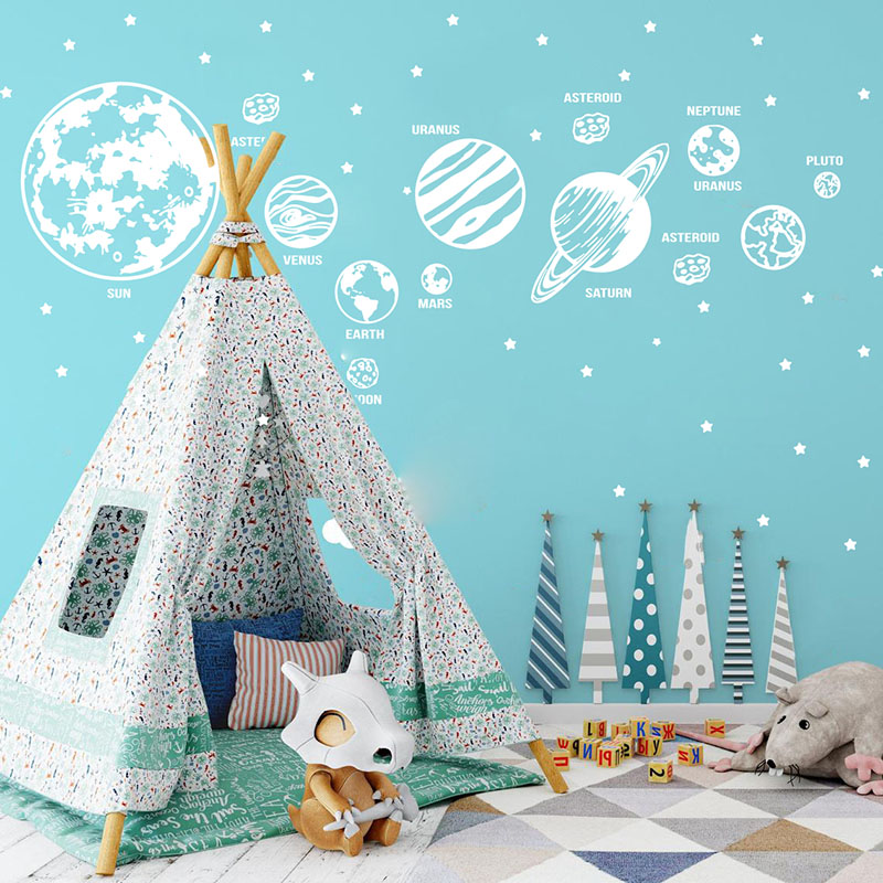 Grandi pianeti sistema solare  - Baby Nursery Labels recensione e prezzo