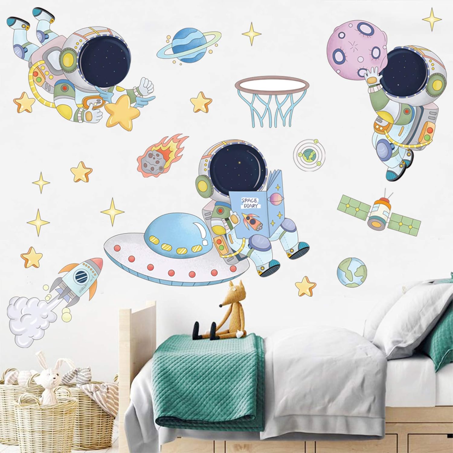 Astronauta Pianeta Spazio Ades - Baby Nursery Decals recensione e prezzo