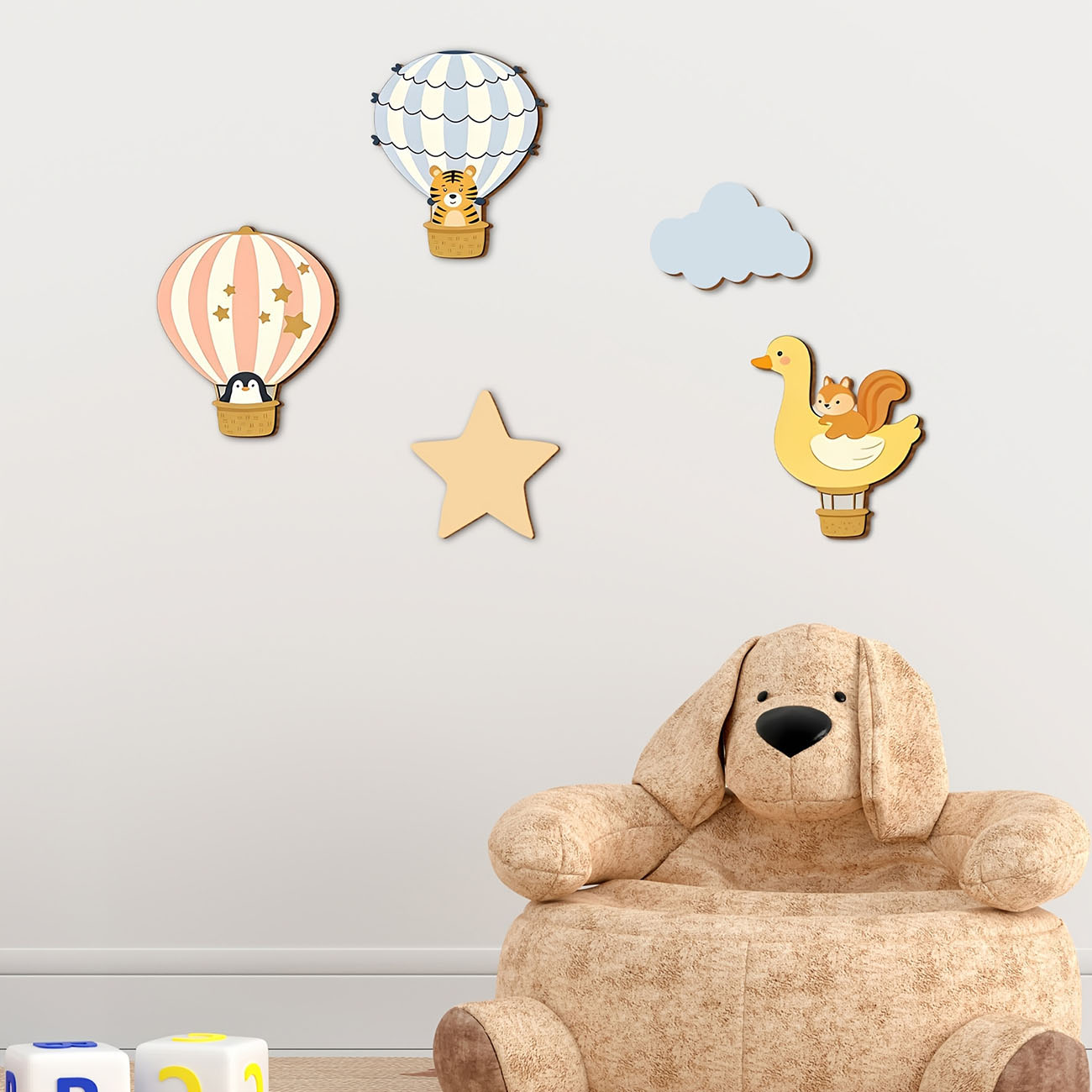 5 Pezzi Adesivi Murali in Legn - Baby Nursery Decals recensione e prezzo