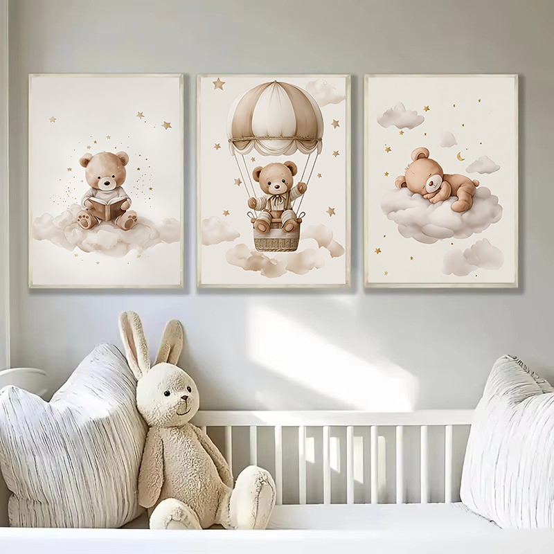 3 pz/set Bohemian Teddy Bear A - Baby Nursery Items recensione e prezzo